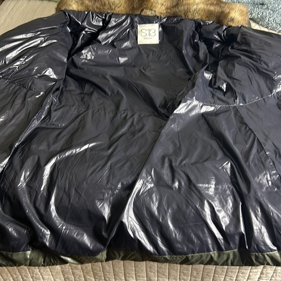 S13 Chelsea Down Puffer Jacket Green Size S - Picture 8 of 12